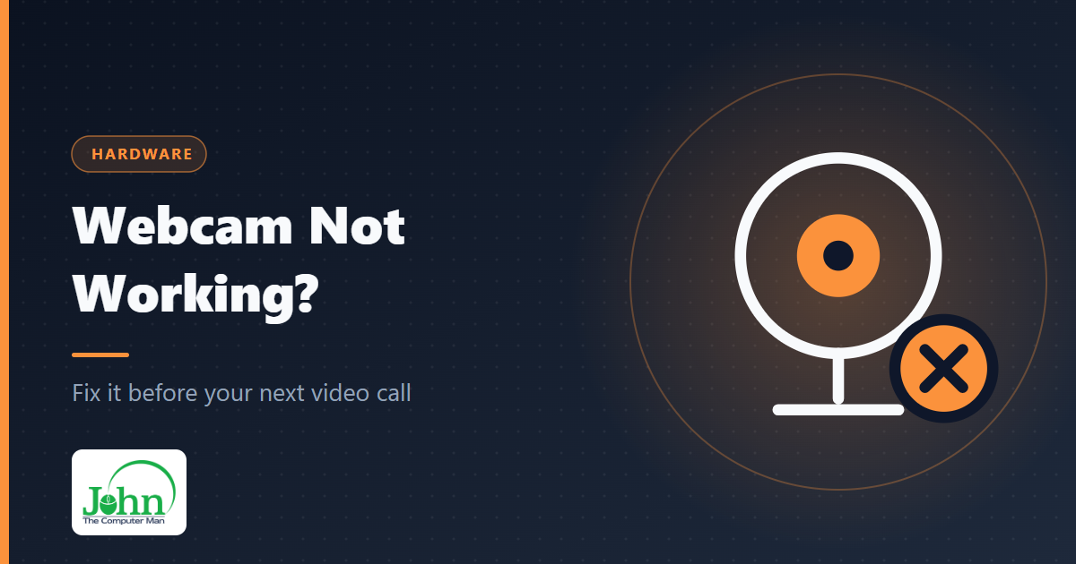 Illustration of a webcam with a cross badge
