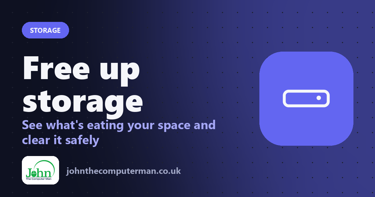 Free up storage: See what's eating your space and clear it safely