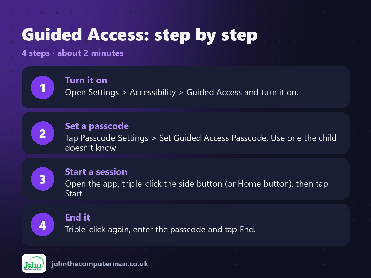 4 steps to use Guided Access on iPhone